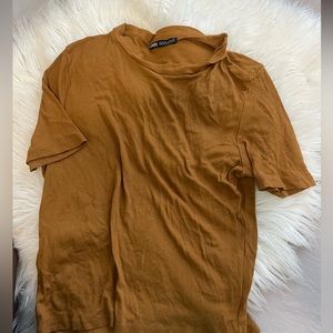 Zara mustard top